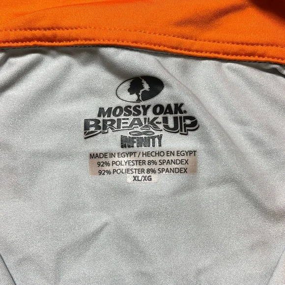 EUC Mossy Oak Break Up Infinity Quarter Zip Camoflauge Pullover Jacket Size XL - Picture 3 of 8